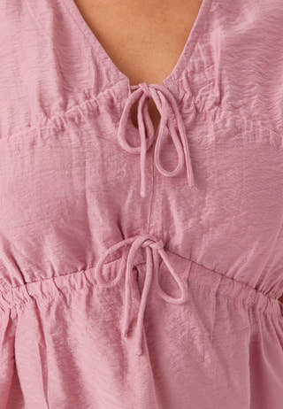 Viscose Tie Detail Blouse