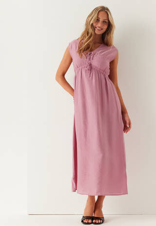 Viscose Tie Detail Dress