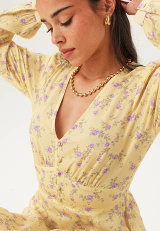 bubbleroom-viscose-v-neck-maxi-dress