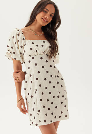 Volume Sleeve Mini Dress