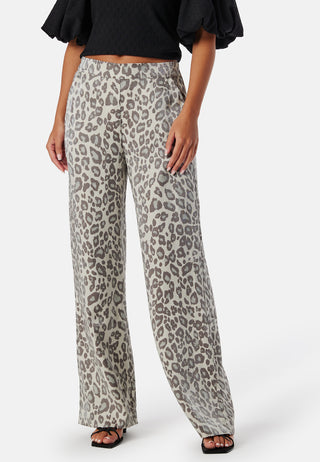 Wide Leg Shimmer Trousers