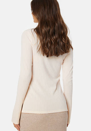 Winter deep V-neck top