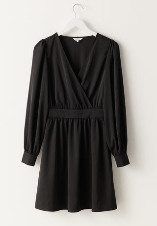 Wrap Satin Dress