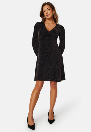 Sparkling Puff Sleeve Dress