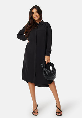 Relaxed L/S Shirt Dress