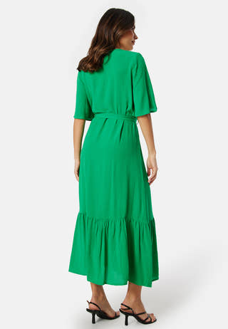 Butterfly Sleeve Viscose Dress