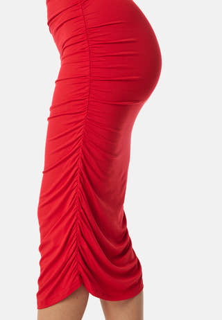 Off Shoulder Midi Dress