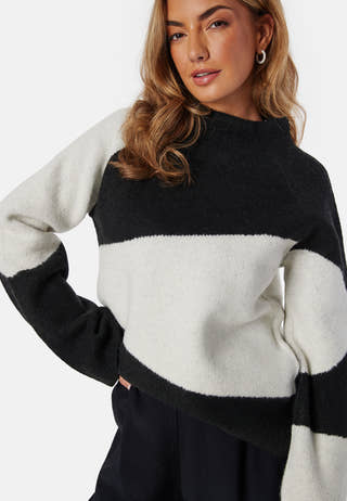 Funnel Neck Knitted Sweater