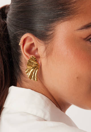 Feather Earring Gold