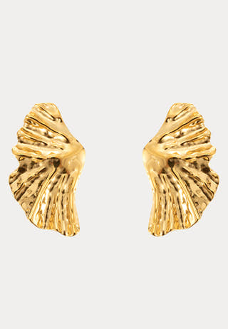 Feather Earring Gold