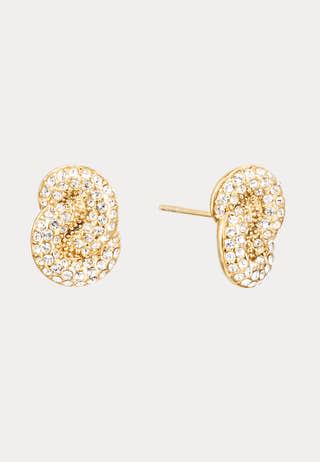 Knot Crystal Stud