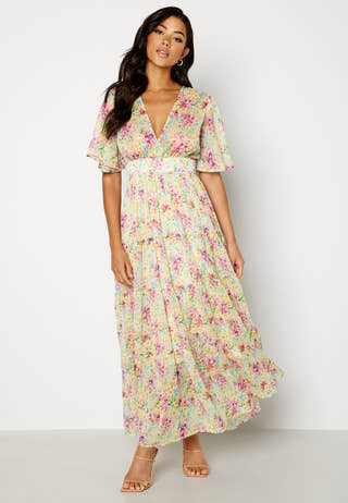 Chiffon Open Back Dress