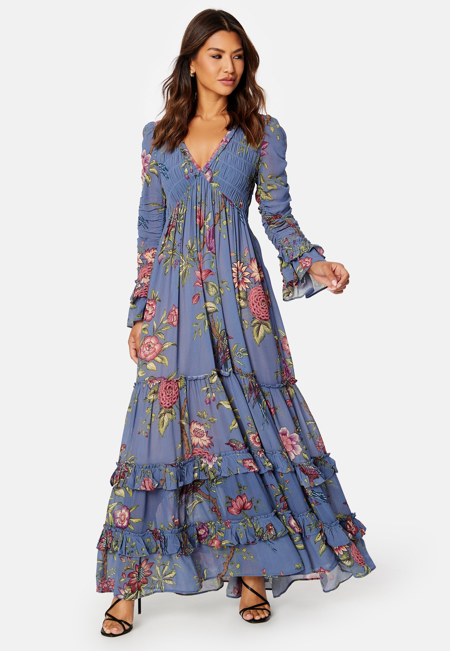 bytimo floral maxi dress Bytimo – Drapy Georgette Maxi Dress – campaign-outlet – Floral