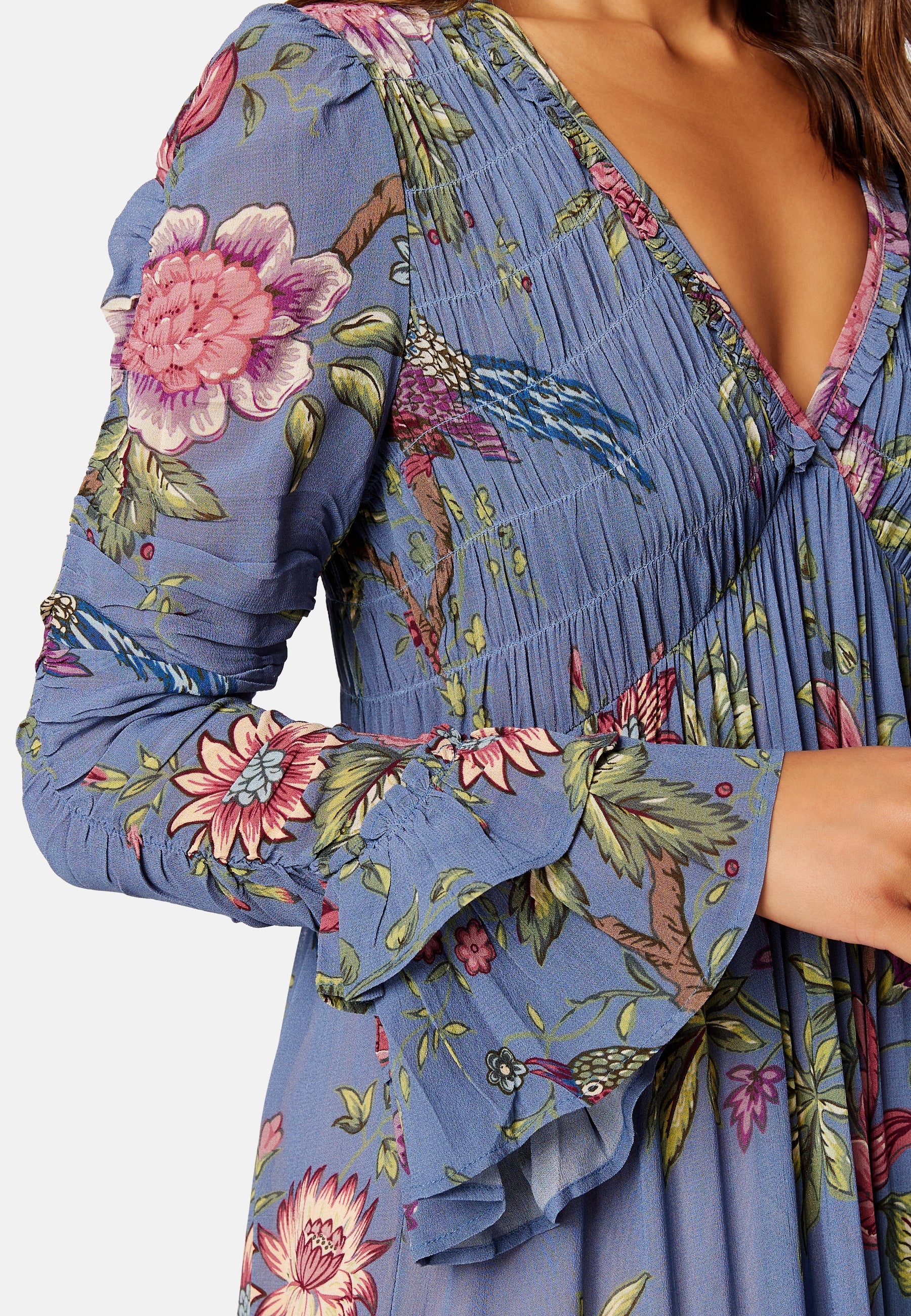 bytimo floral maxi dress Bytimo – Drapy Georgette Maxi Dress – campaign-outlet – Floral