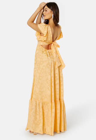 Jacquard Open Back Dress