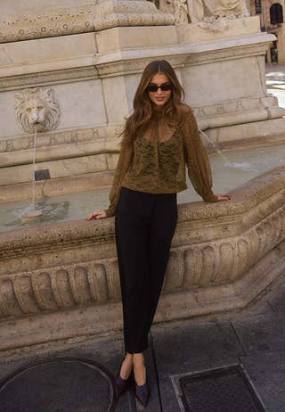Soft Suit Barrel Trousers