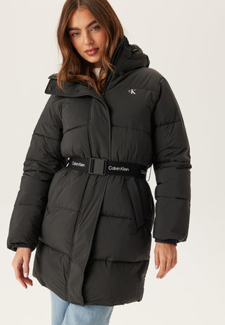 Belted Midweight Long Puffer