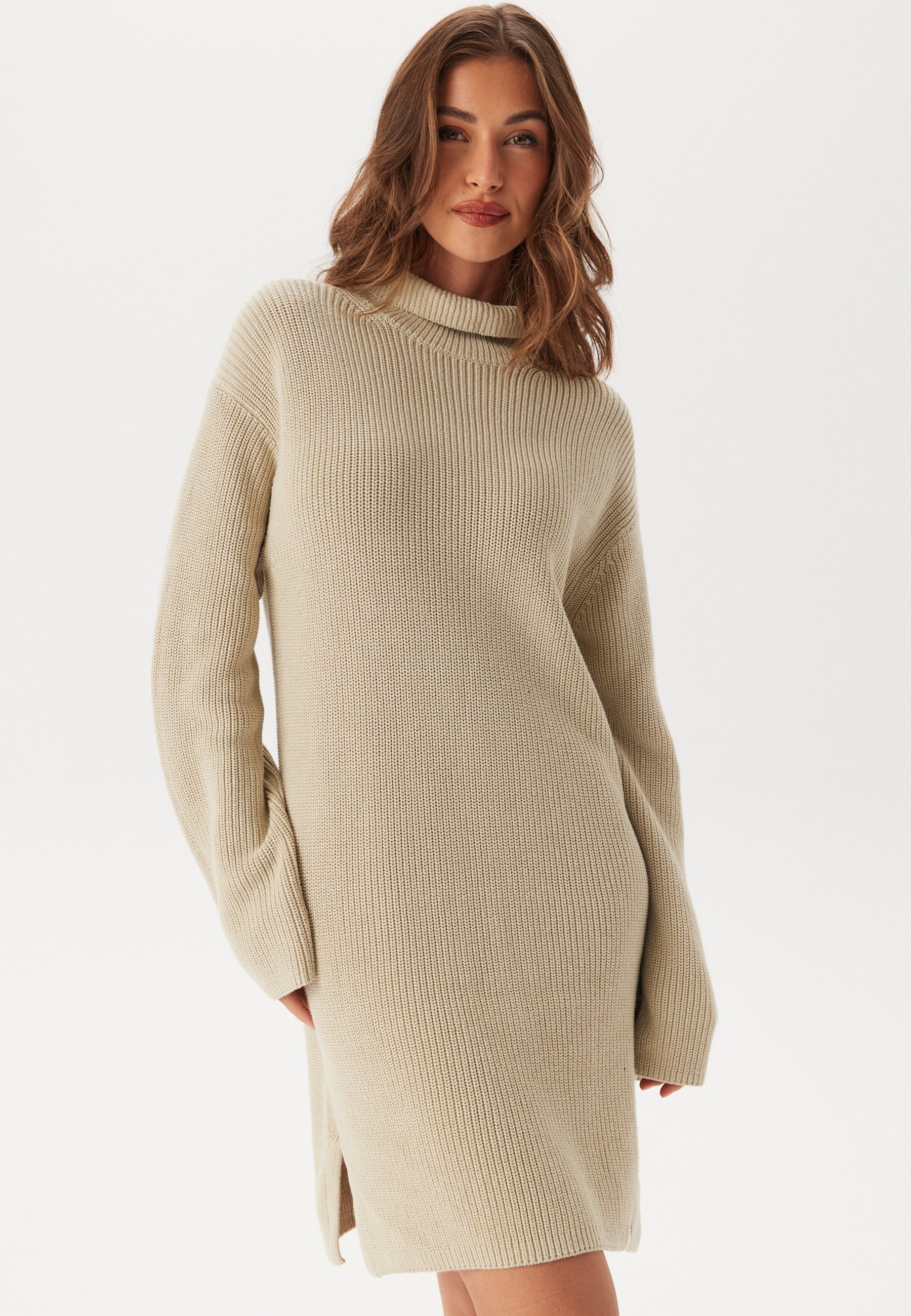 loose sweater dress Calvin klein jeans – Chunky Loose Sweater Dress – campaign-outlet – Beige