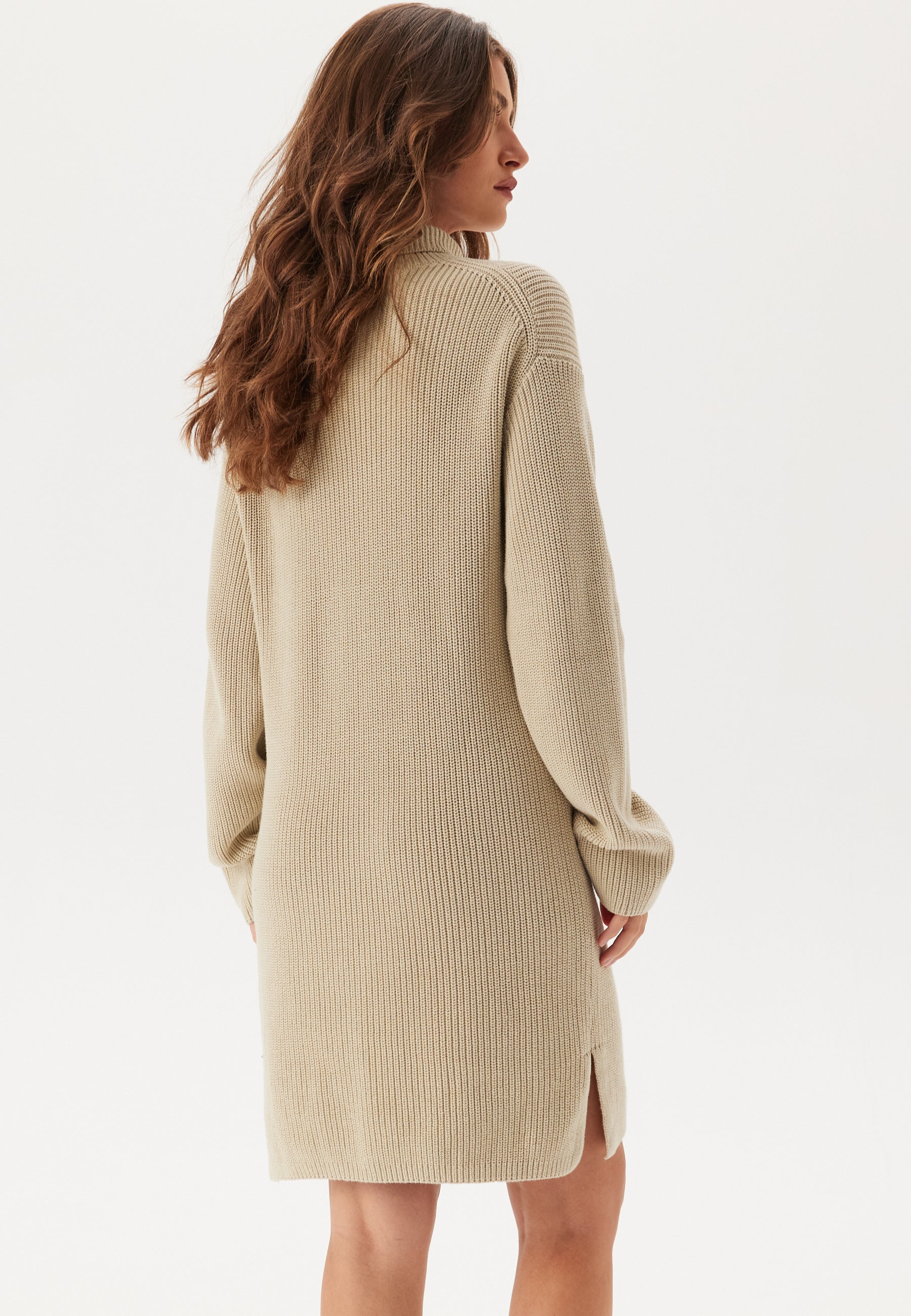 Calvin klein jeans Chunky Loose Sweater Dress campaign-outlet Beige Calvin klein jeans Chunky Loose Sweater Dress campaign-outlet Beige