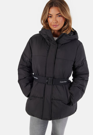 Logo Belt Short Puffer