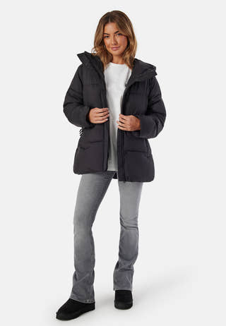 Logo Belt Short Puffer