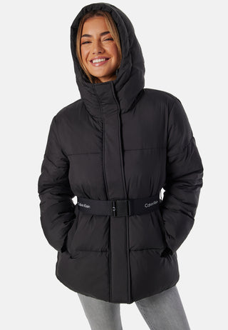 Logo Belt Short Puffer