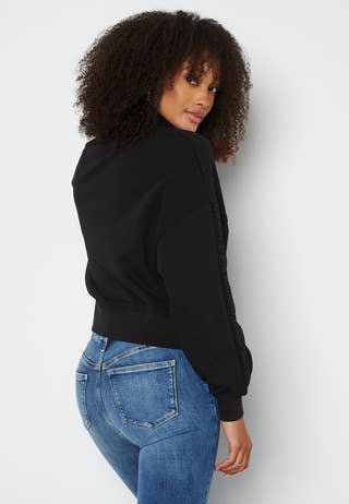 Logo Trim Roll Neck