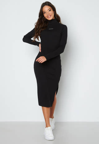 Micro Branding Roll Neck Dress