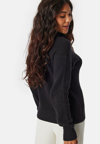 Woven Label Loose Sweater