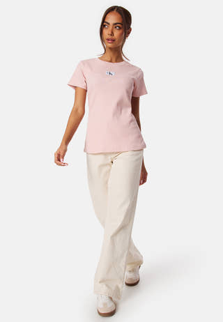 Wowen Label Rib Slim Tee