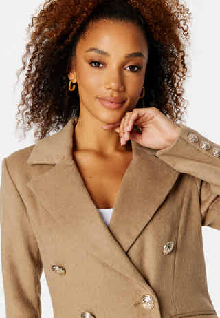 Donatella Wool Blend Coat