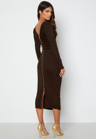 Donniela zip midi dress