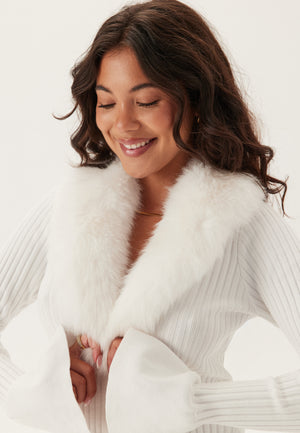 Faux Fur Cardigan
