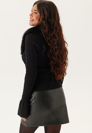 Faux Fur Cardigan