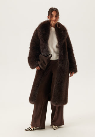 Long Faux Fur Coat