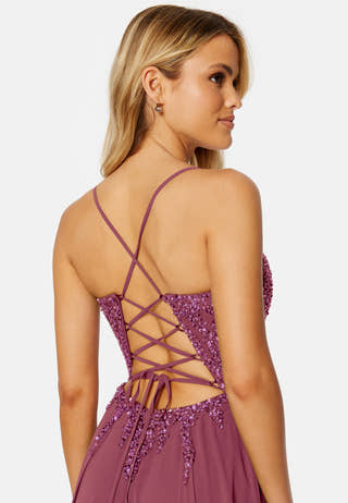 Chiffon evening dress