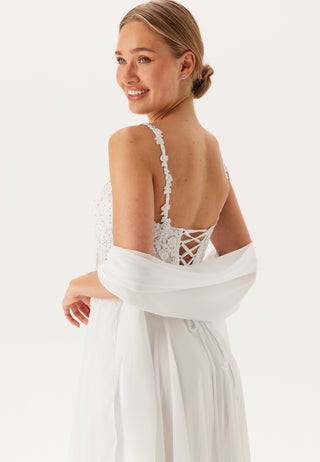 Chiffon Rhinestone Wedding Dress