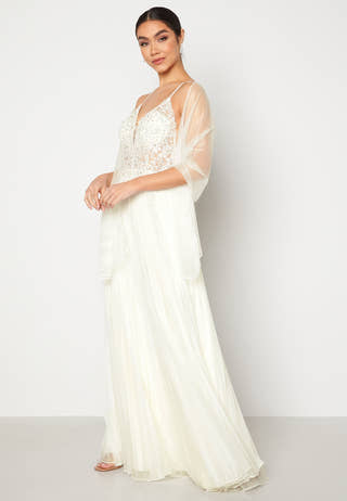 Maxi Glitter Plisse Dress