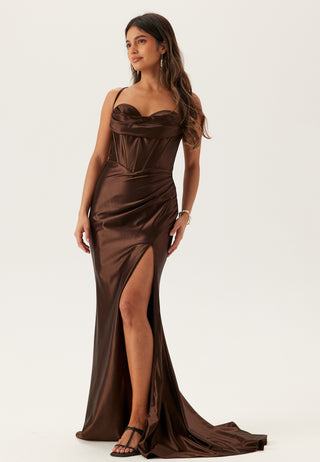 Satin Evening Dress