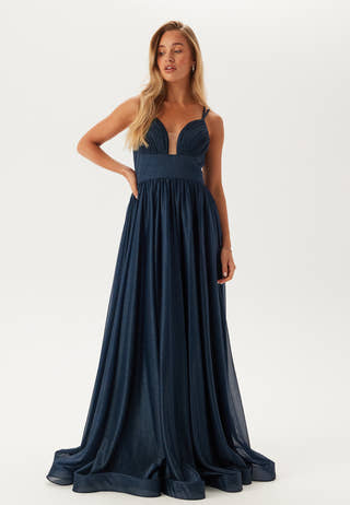 Sparkling Evening Dress With Tie Back