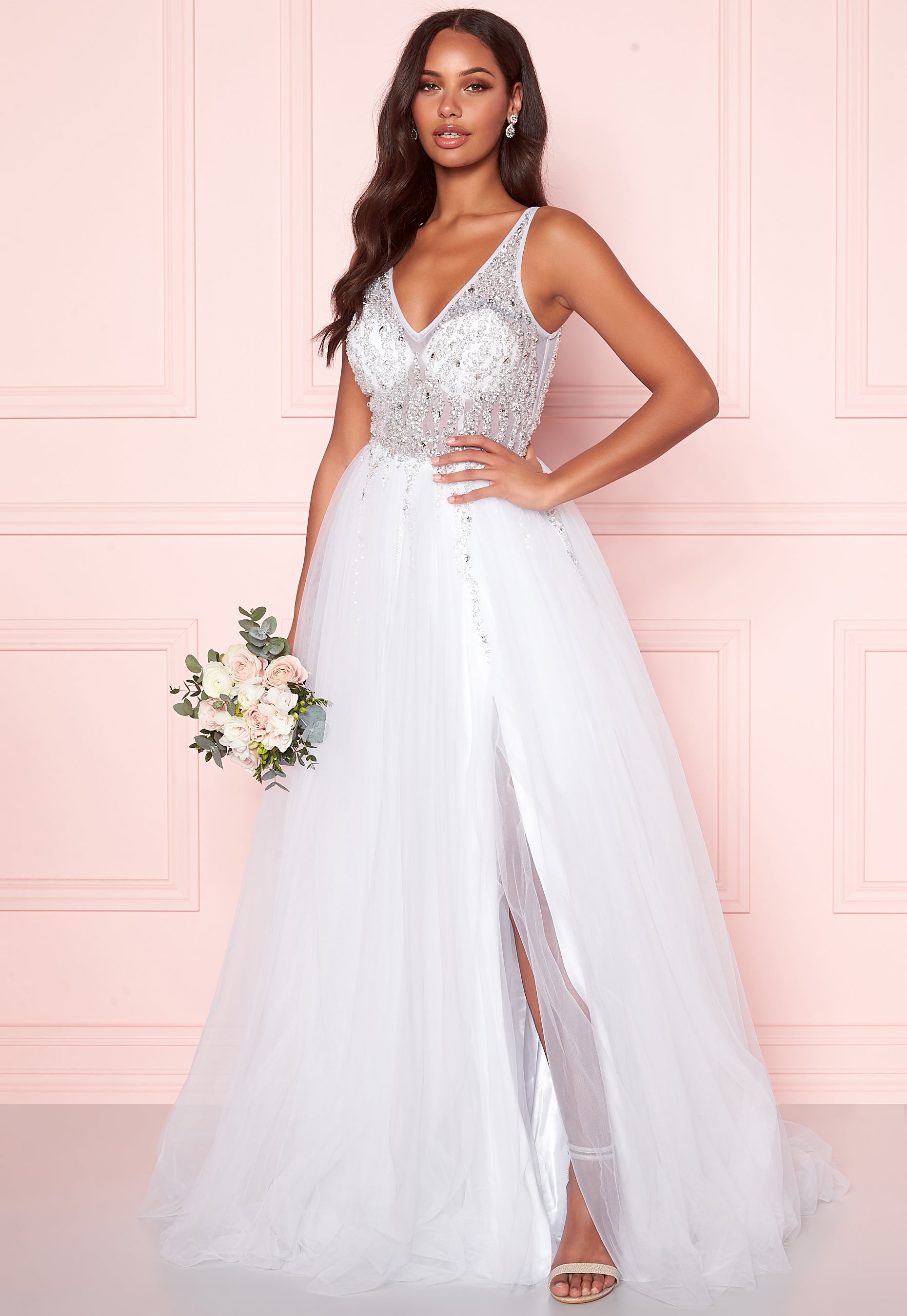 sparkling white dress Christian koehlert – Sparkling Tulle Wedding Dress – campaign-outlet – White