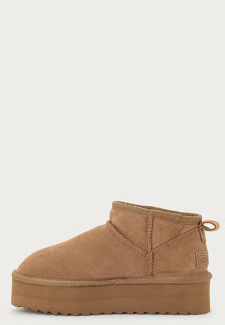 Platform Winter Boot In Suede