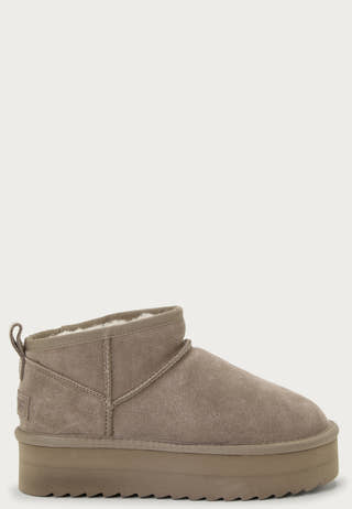 Platform Winter Boot In Suede