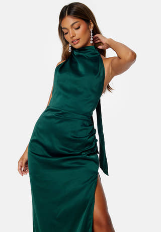 Arthur Satin High Neck Dress