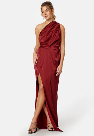 Wenona Satin One Shoulder Dress