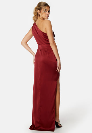 Wenona Satin One Shoulder Dress