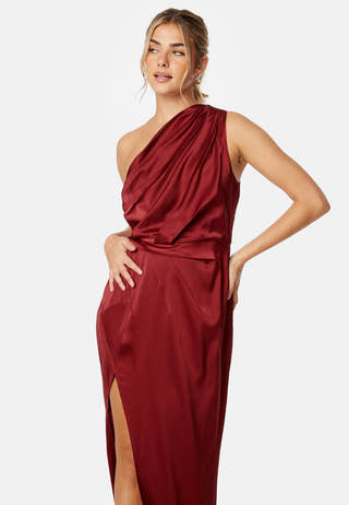 Wenona Satin One Shoulder Dress