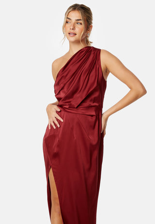 Wenona Satin One Shoulder Dress