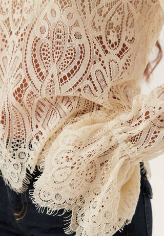 Lace Bow Blouse