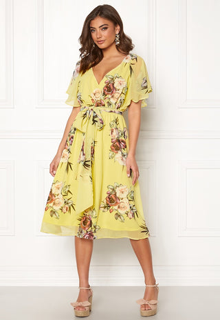 Flutter Floral Midi Dress